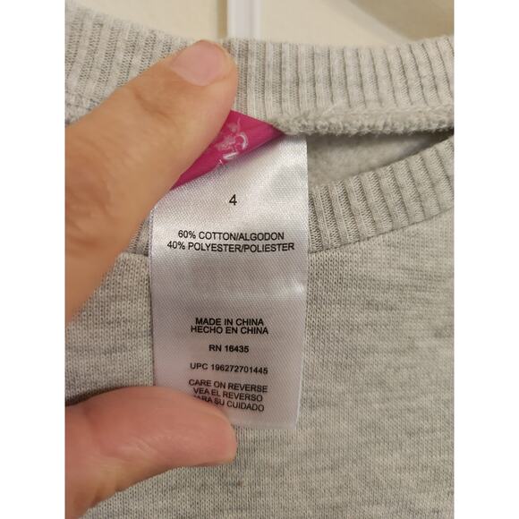 NWT Minnie Mouse Girls Sweatshirt Shorts Set Disney Disneyworld 4T - Picture 8 of 8